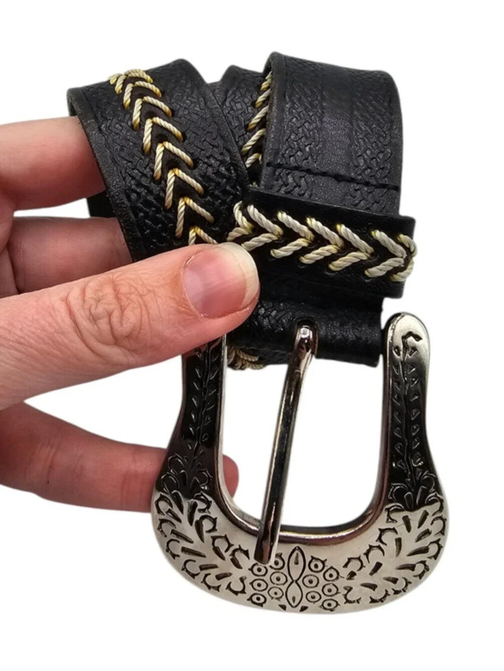 Levis Leather Belt Womens Small Western Boho Hippie Cottage Festival